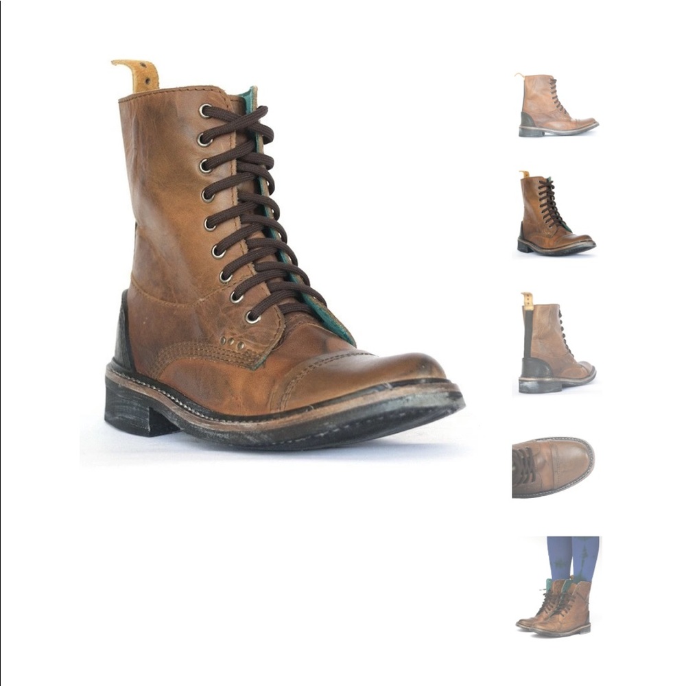 PSKaufman no.0028 highway 9-eye boot caisson tan